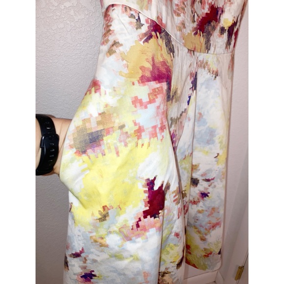 ANTHROPOLOGIE x HUNTER BELL pixelated Floral dress SZ: 10 - Picture 10 of 15